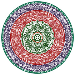 Signs and symbols, Circle pattern lotus or flower mandala art design. colorful, vintage, tradition, classic, dco, cycle, islamic, arabic, embroidery, ikat, Indian motifs, traditional, Turkish, arts .