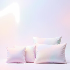 Soft pastel pillow background with gentle lighting and minimal design.