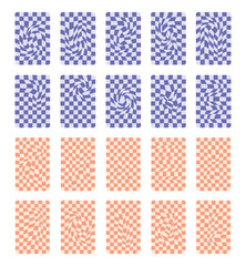 Checkered Distortion Background