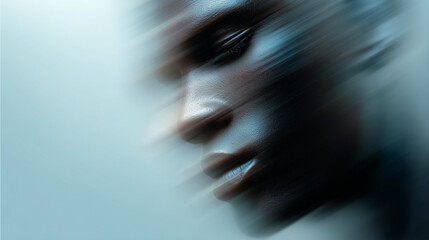 Dramatic Male Portrait with Soft Light and Motion Blur