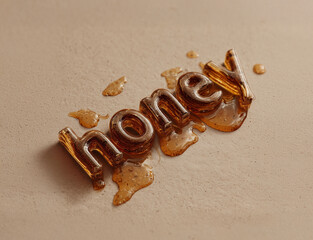 Liquid Honey Typography