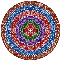 Signs and symbols, Circle pattern lotus or flower mandala art design. colorful, vintage, tradition, classic, dco, cycle, islamic, arabic, embroidery, ikat, Indian motifs, traditional, Turkish, arts .