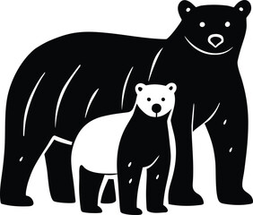Naklejka premium vector illustration of bear