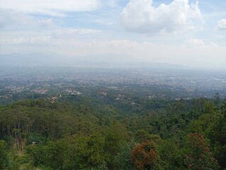 mountain landscape with clouds