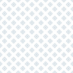 Floral Geometric Tile Pattern – Light Blue