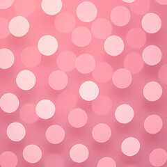 Pink gradient background with subtle light particles.