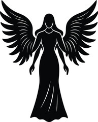 angel with wings vector