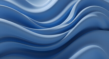 Serene Blue Waves: Abstract Background with Smooth, Flowing Formations design