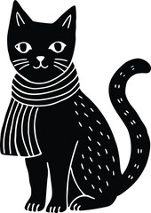 black and white cats