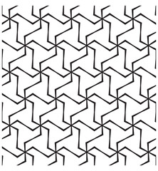 Seamless geometric pattern shape background black and white