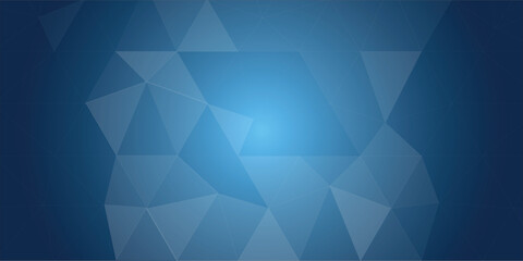 Fototapeta premium Dark BLUE vector shining triangular template. Glitter abstract illustration with an elegant design. Brand-new design for your business eps10