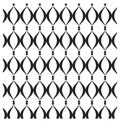 Seamless geometric pattern shape background black and white