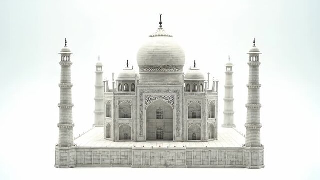 Intricate Miniature Structure of Eiffel Tower Detailed Metalwork on White Background Architectural Model Macro Shot Decorative Object Artistic