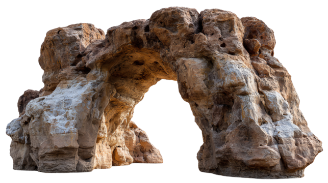 Stone Arch Formation: A captivating stone arch gracefully stands, sculpted by nature's hand, revealing the raw beauty and timeless elegance of geological artistry.