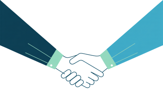 Elegant partnership handshake symbolizes business agreement success - Powered by Adobe