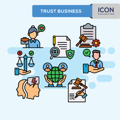 Trust Business Icon Vector Illustration