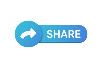 Share button design for social media engagement and web promotion