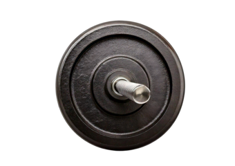 Barbell isolated on transparent or white background