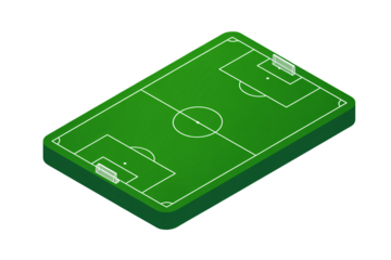 Vibrant soccer field ready for exciting sports competition and game day action