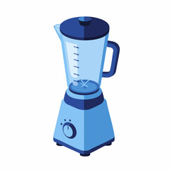 Simple Gradient Style Detailed Blender Kitchen Appliance Illustration Graphic