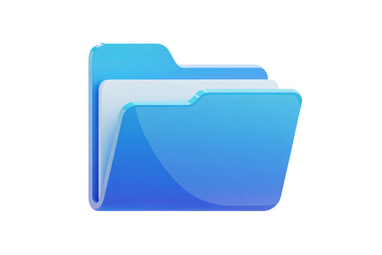 Organize your digital world with this sleek, modern blue file folder icon