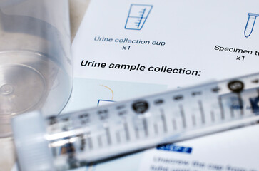 Urine Sample Test Kit and Instructions