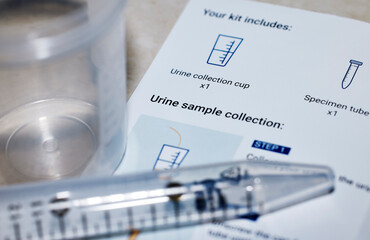 Urine Sample Test Kit and Instructions