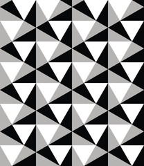 Seamless geometric pattern shape background black and white