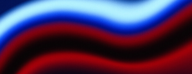 Abstract wavy background with blurred red white and blue