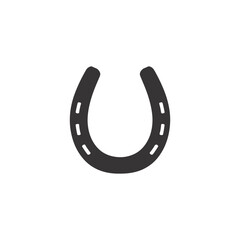 horseshoe Silhouette on black