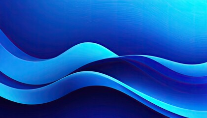 Abstract wavy blue gradient background with flowing lines