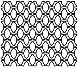 Seamless geometric pattern shape background black and white