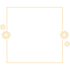 New Year Frame with Firework