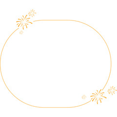 New Year Frame with Firework