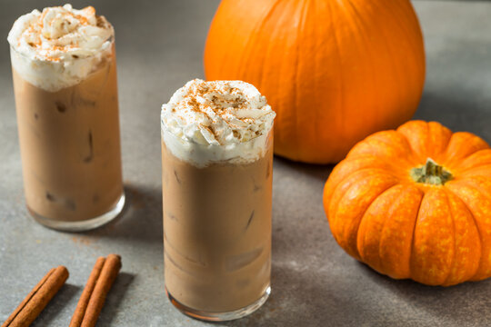 Sweet Homemade Iced Pumpkin Spiced Latee PSL