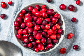 Healthy Organic Red Raw Cranberries