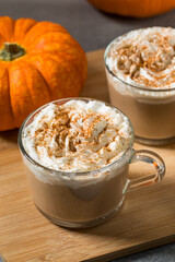 Sweet Homemade Warm Pumpkin Spice Latte