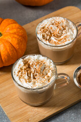 Sweet Homemade Warm Pumpkin Spice Latte