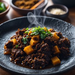 Steaming Hot Beef and Butternut Squash Curry Authentic Cuisine