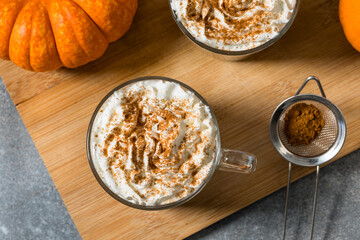 Sweet Homemade Warm Pumpkin Spice Latte