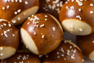 Salty Homemade Soft Pretzel Bites