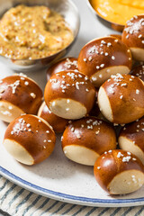 Salty Homemade Soft Pretzel Bites