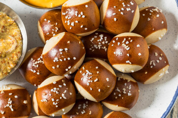Salty Homemade Soft Pretzel Bites
