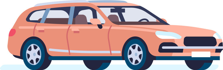 Car Icon. Old Classic Transport. Road Ve
