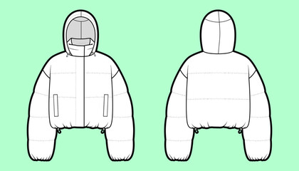 Women's Casual & Utility Apparel Technical Flat Sketch Collection