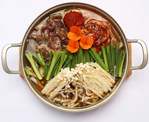 Korean Beef and Mushroom Hot Pot Ready to Cook