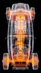 X-ray of the vehicle and chassis.