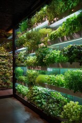 A wall of plants