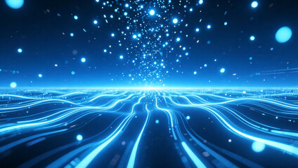 abstract blue background with lines