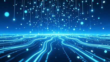 abstract blue background with lines